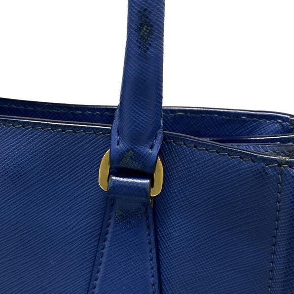 PRADA Triangle Logo Tote Bag BN2608 Saffiano Lux (Leather) - Picture 16 of 16